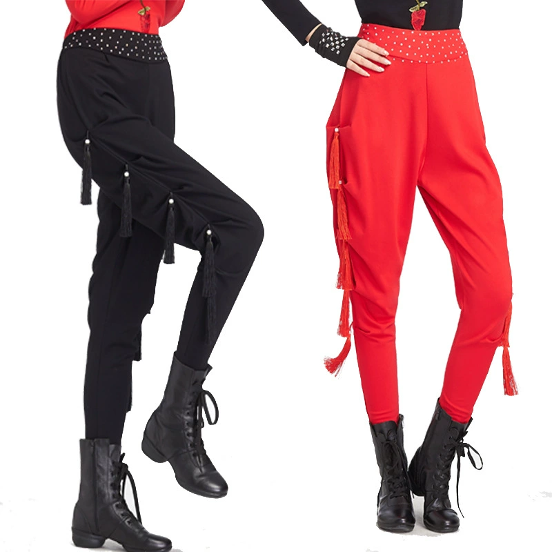 Новый матросский танец квадратный танец учитель фруктов с брюками с кисточками Гаремные брюки командная одежда для выступлений