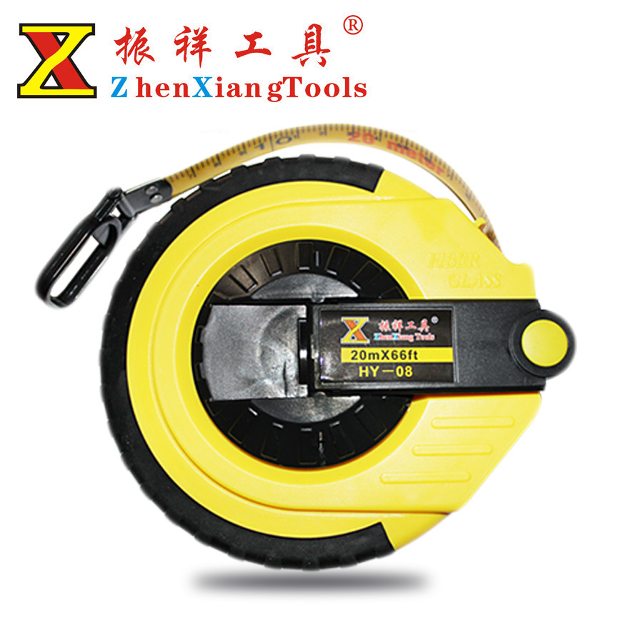 超韧性纤维防水皮卷尺20米30米50米软皮尺软尺米尺盒尺振祥皮尺