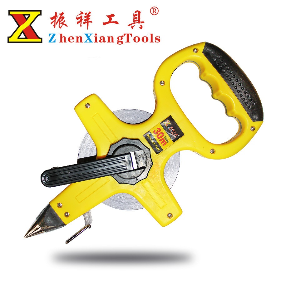 钢卷尺皮尺塑料软尺皮卷尺盒尺卷尺50米30米 精品钢架尺 架尺