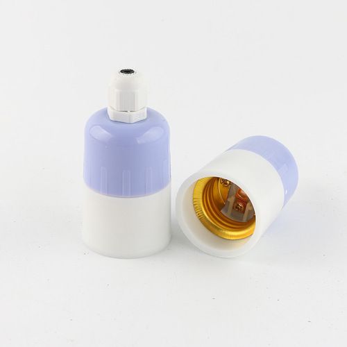 Household waterproof e27 screw lamp holder suspended spiral lamp holder intelligent flame retardant LED lamp holder manufacturer wholesale