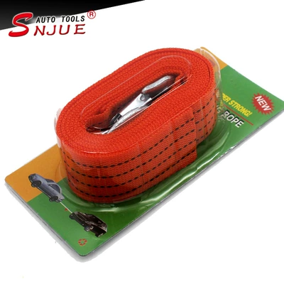 4.3m Tons Car Tow Rope Nylon Thickeneded Car Pull Rope Outdoor Self-Rescue Traction Rope