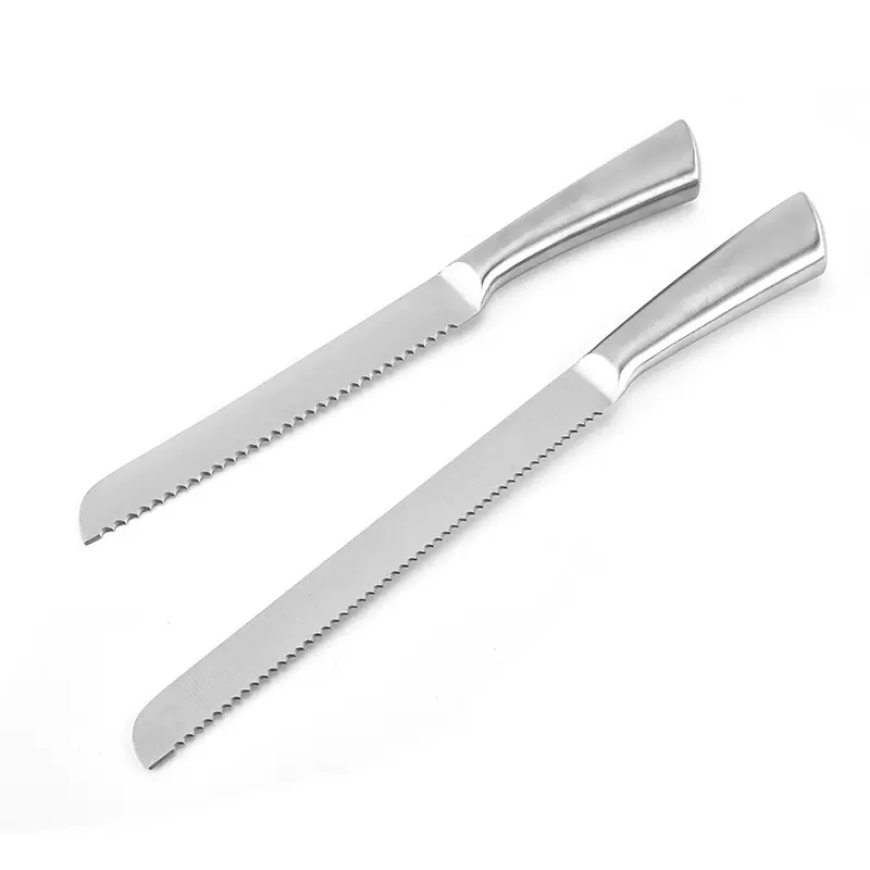 批发 空心柄面包刀 不锈钢锯齿面包刀 蛋糕切刀 厨房烘焙工具