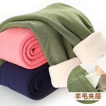 断码清货儿童三层保暖裤男童女童加绒加厚冬棉裤打底裤绒裤大童