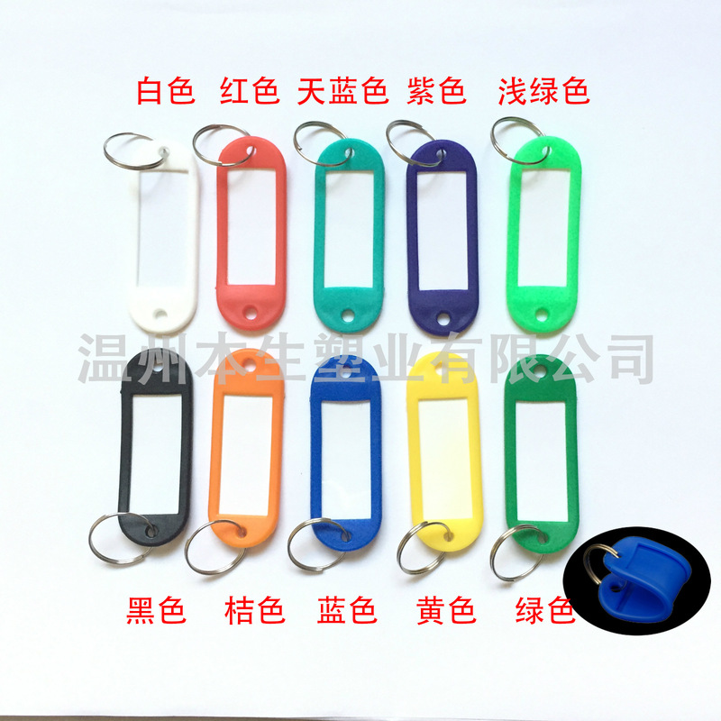 Plastic Key Tags for Hotels, Numbered Tags, Classification Labels, Pe Buckle Luggage Tags, Keychains, Portable