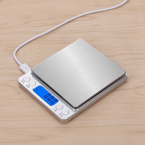 Portable jewelry scale, kitchen household scale, stainless steel electronic baking scale, small food scale