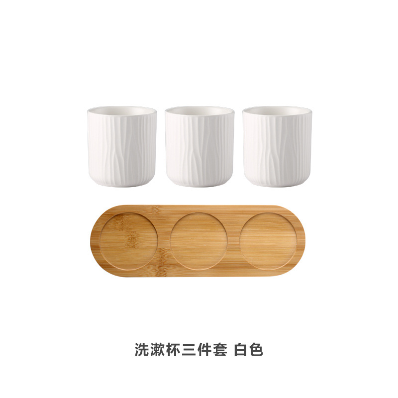 Hogar taza de enjuague bucal de cerámica taza de agua familia Hotel B & B taza de lavado taza de cepillo de dientes traje