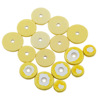 Yellow flute, material with accessories, 16 pieces, wholesale