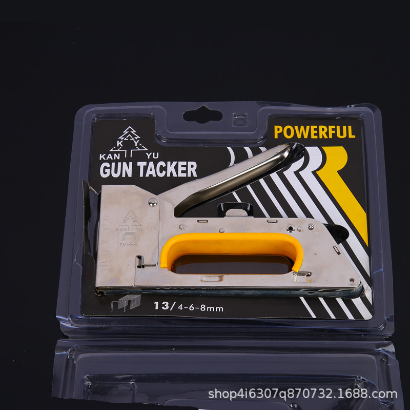 源头厂家1008F门型码钉枪射钉枪 通用打钉机 U型钉枪广告绷画喷绘