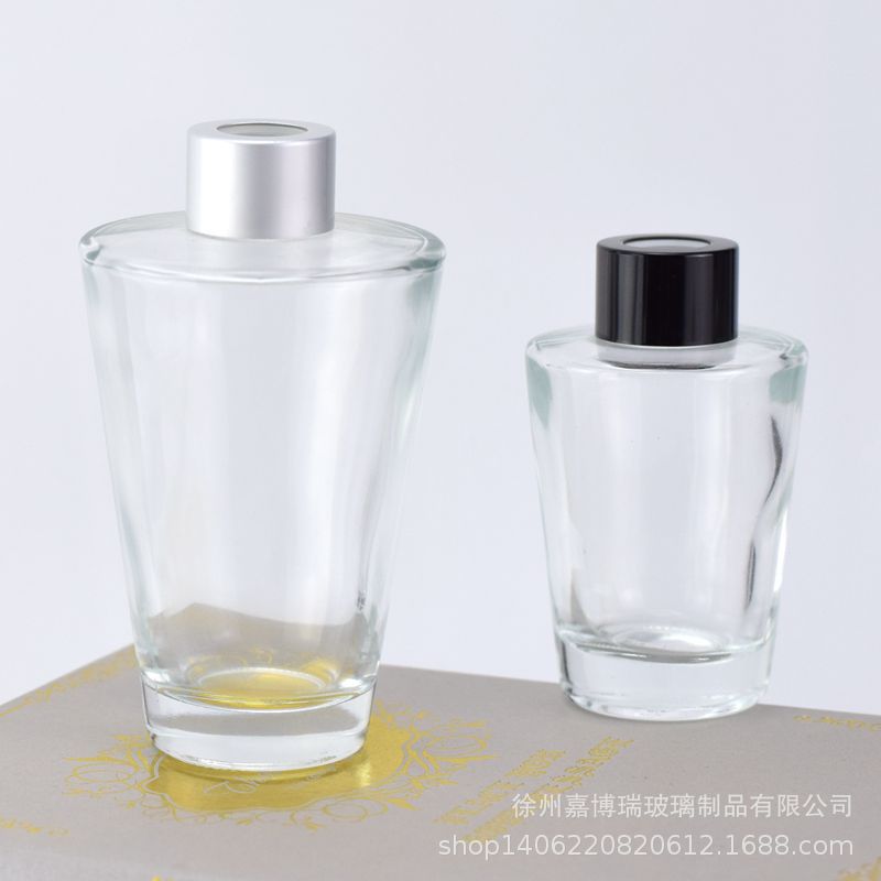 现货供应100ml倒锥香水瓶香薰玻璃瓶中式家居摆件200ml香薰玻璃瓶