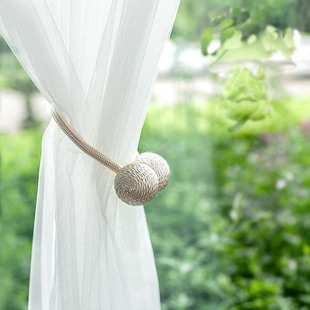 Fiber Double Ball Magnet Curtain Buckle Magnetic Installation-Free Curtain Wire Curtain Hook Wall Hook Decoration