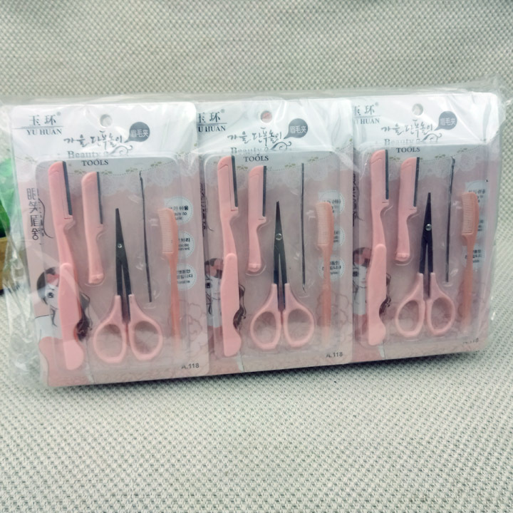 H1 425 118 cinco piezas conjunto de herramientas de belleza ceja trimmer ceja tijeras herramientas de belleza traje Yiwu 2 yuanes tienda
