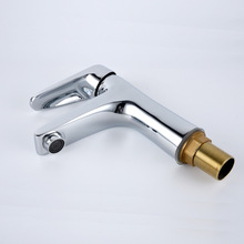 全銅面盆單孔 冷熱水龍頭 浴室櫃洗手盆龍頭台上盆洗臉池通用水嘴