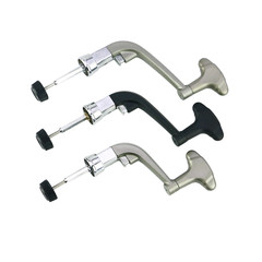 Large and medium-sized semi-metallic folding handle, black metal at the folding part, fishing rod arm