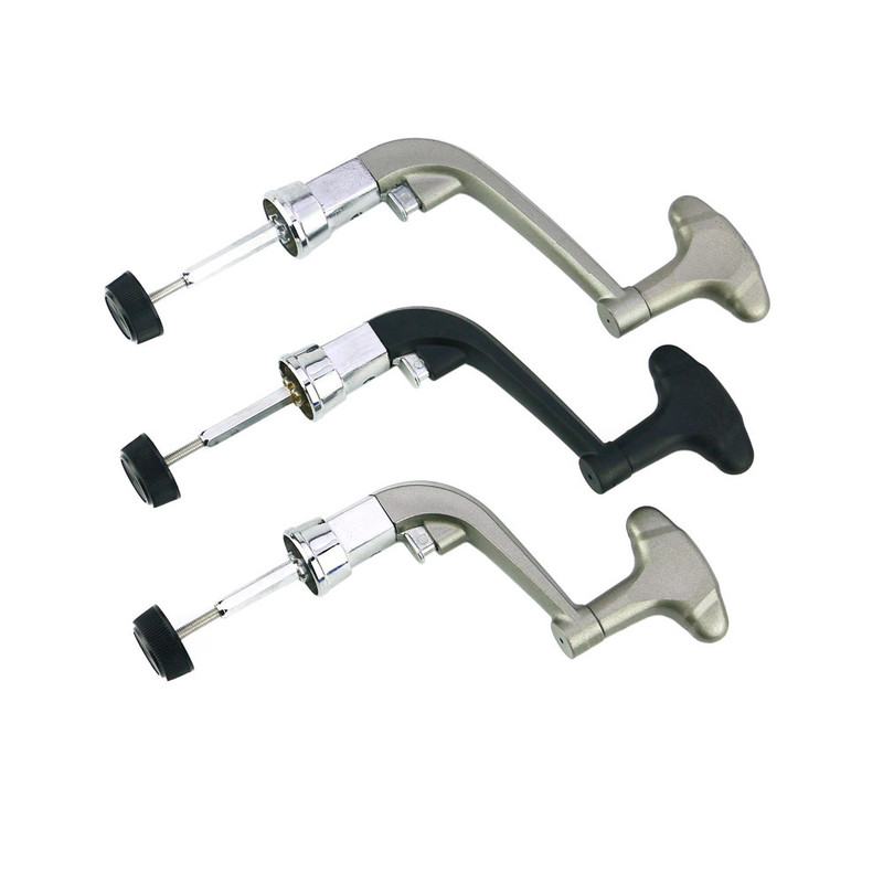 Medium-sized half-metal crank at folding metal black fishing wheel rocker arm Medium-sized half-metal crank at folding metal black fishing wheel rocker arm