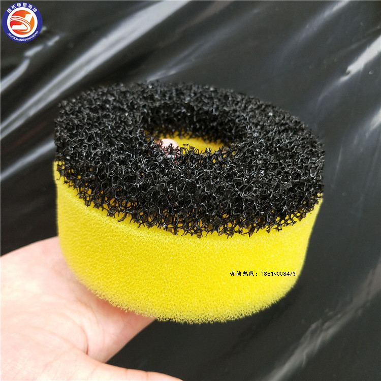 捷昕 50*50mm粗孔污水处理绵网 空气净化过滤海绵