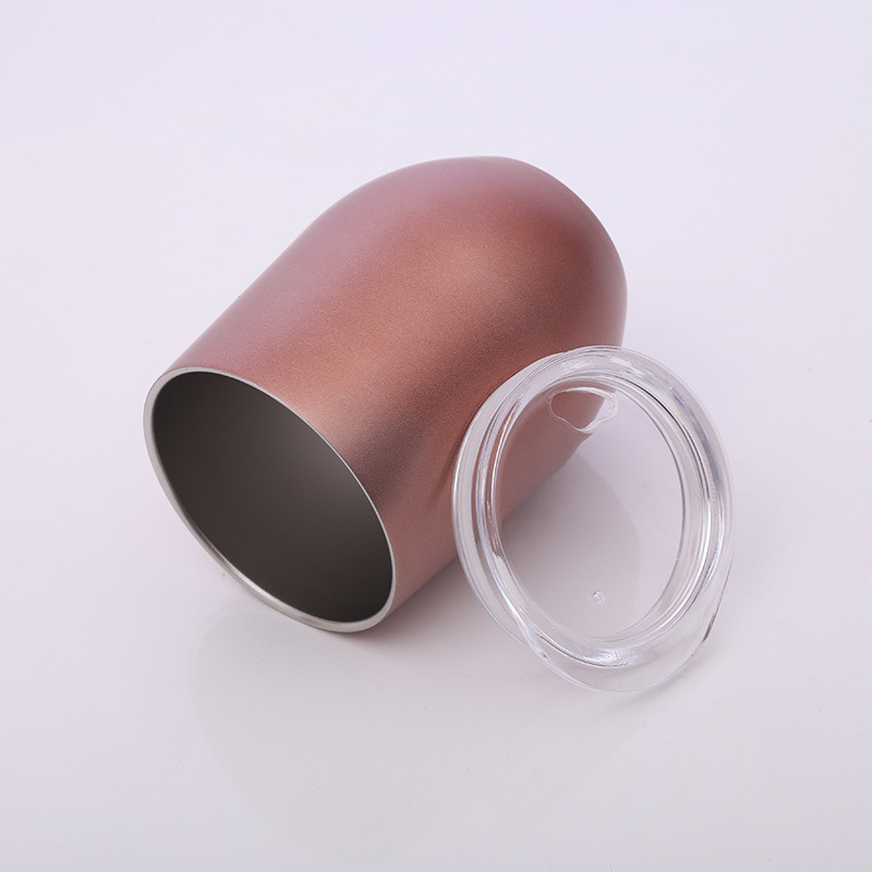 Entrega de una sola pieza 304 taza de cáscara de huevo de acero inoxidable taza de cóctel de acero inoxidable taza de pintura en aerosol taza de regalo al por mayor