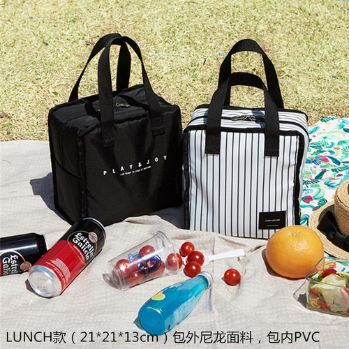 Oxford cloth lunch box bag thickened aluminum foil lunch box bag lunch bag handbag insulated lunch box storage lunch bag