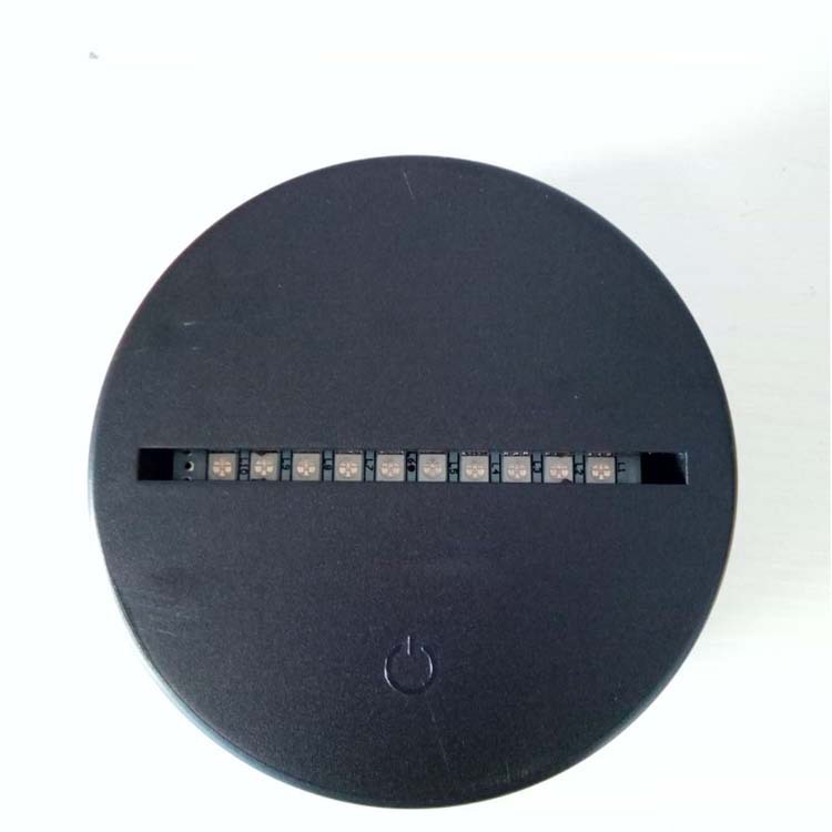 Acrílico colorido táctil control remoto regalo noche luz base