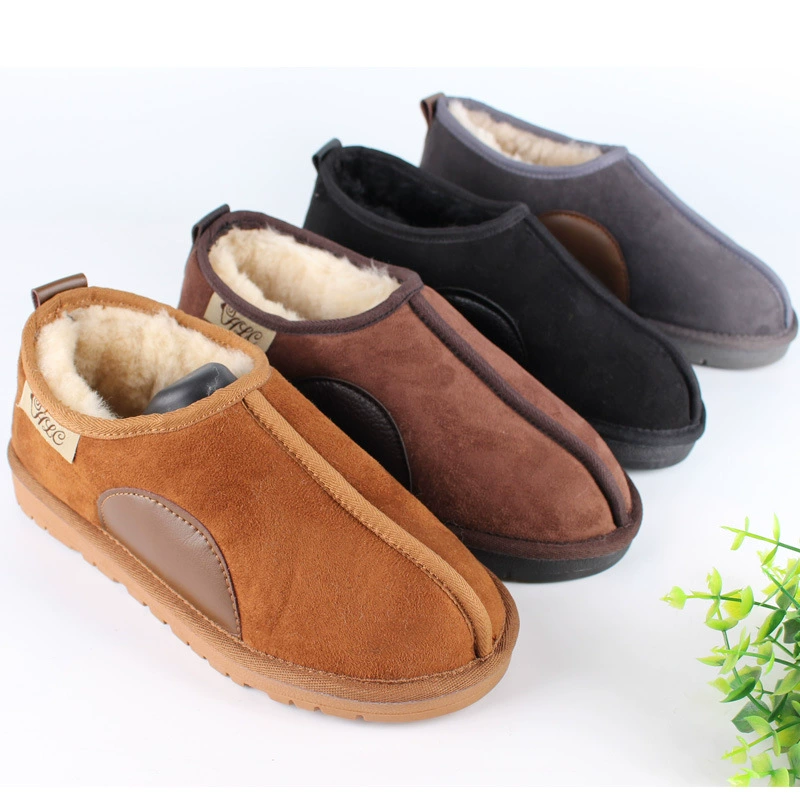 Домашние хлопчатобумажные туфли среднего и пожилого возраста шерстяные теплые снежные сапоги замши снежные сапоги теплые мужчины и женщины
