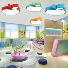 彩色苹果儿童灯 创意卧室灯温馨简约现代led吸顶灯书房幼儿园灯具