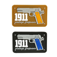 New 1911 Vintage Firepower PVC Patch with Pressure-Sensitive Adhesive Arm Patch Set Included