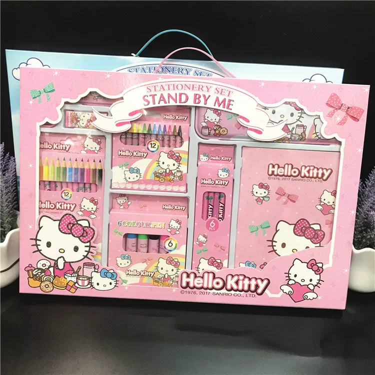 Подарочный набор канцелярии (Hello Kitty) Stand By Me — творческий набор для школьников, 43,5×29,5×2,4 см