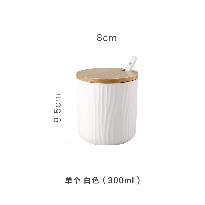 Nórdico hogar creativo cerámica condimento tarro condimento caja condimento botella tarro condimento caja de sal tarro suministros de cocina traje
