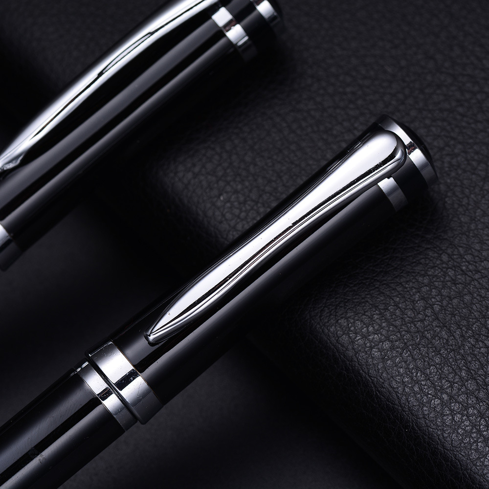Source Manufacturer Fashion Business Neutral Metal Signature Pen Triangular White Ballpoint Pen Customized Corporate Logo