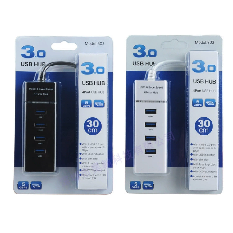 USB3.0Хаб 4 порта масштабирования 3.0 хаб 3.0HUB расширение скорость USB компьютерный распределитель