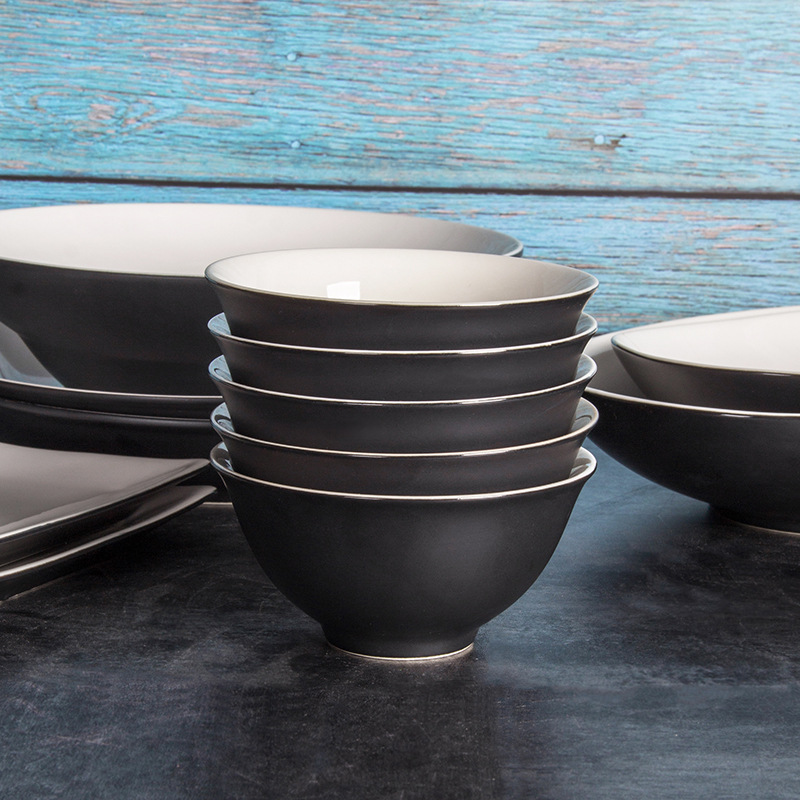 4,5 pulgadas de cerámica Bowl Hotel cubiertos al por mayor logotipo personalizado