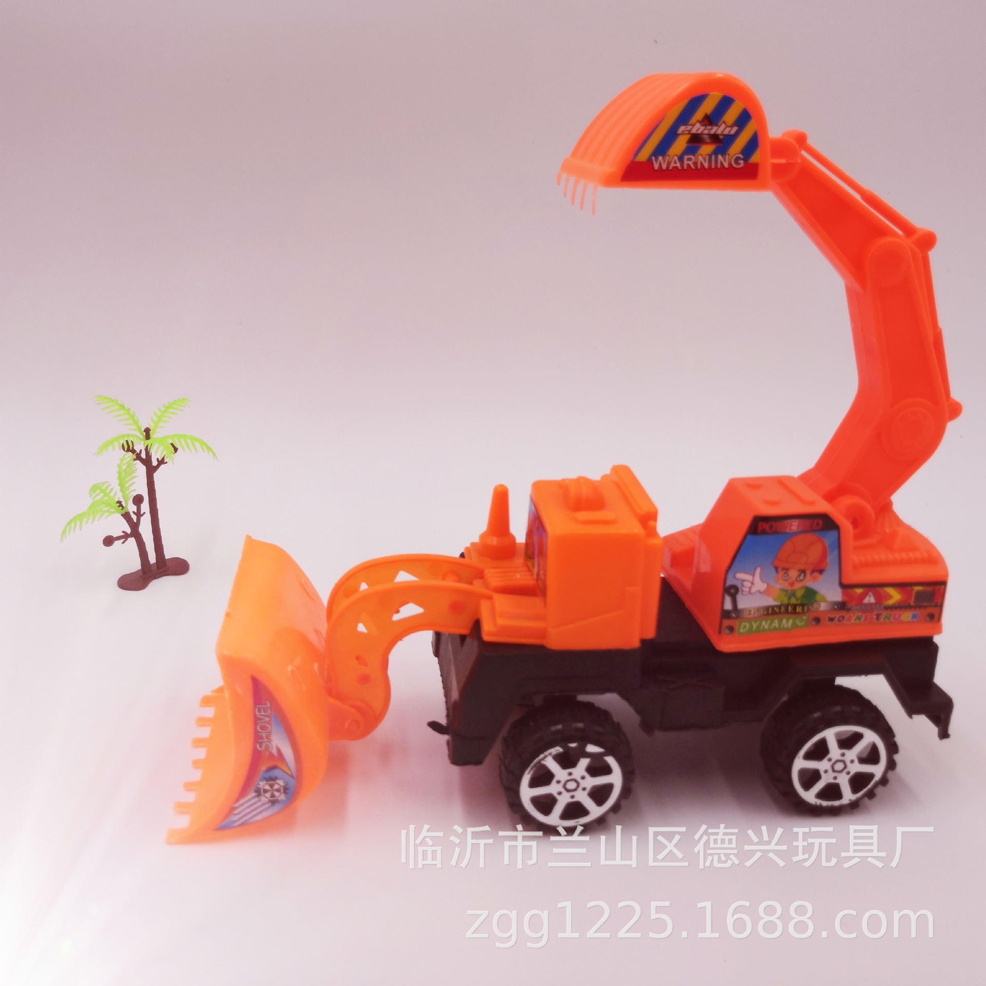 Excavadora + bulldozer promoción de los niños puesto de venta caliente 2 yuanes Juguetes