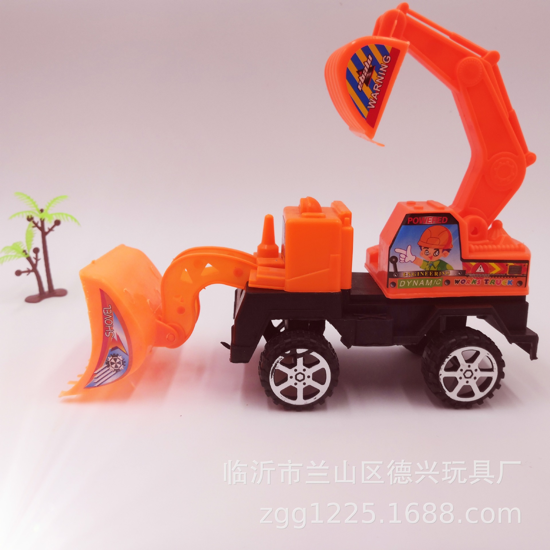 Excavadora + bulldozer promoción de los niños puesto de venta caliente 2 yuanes Juguetes
