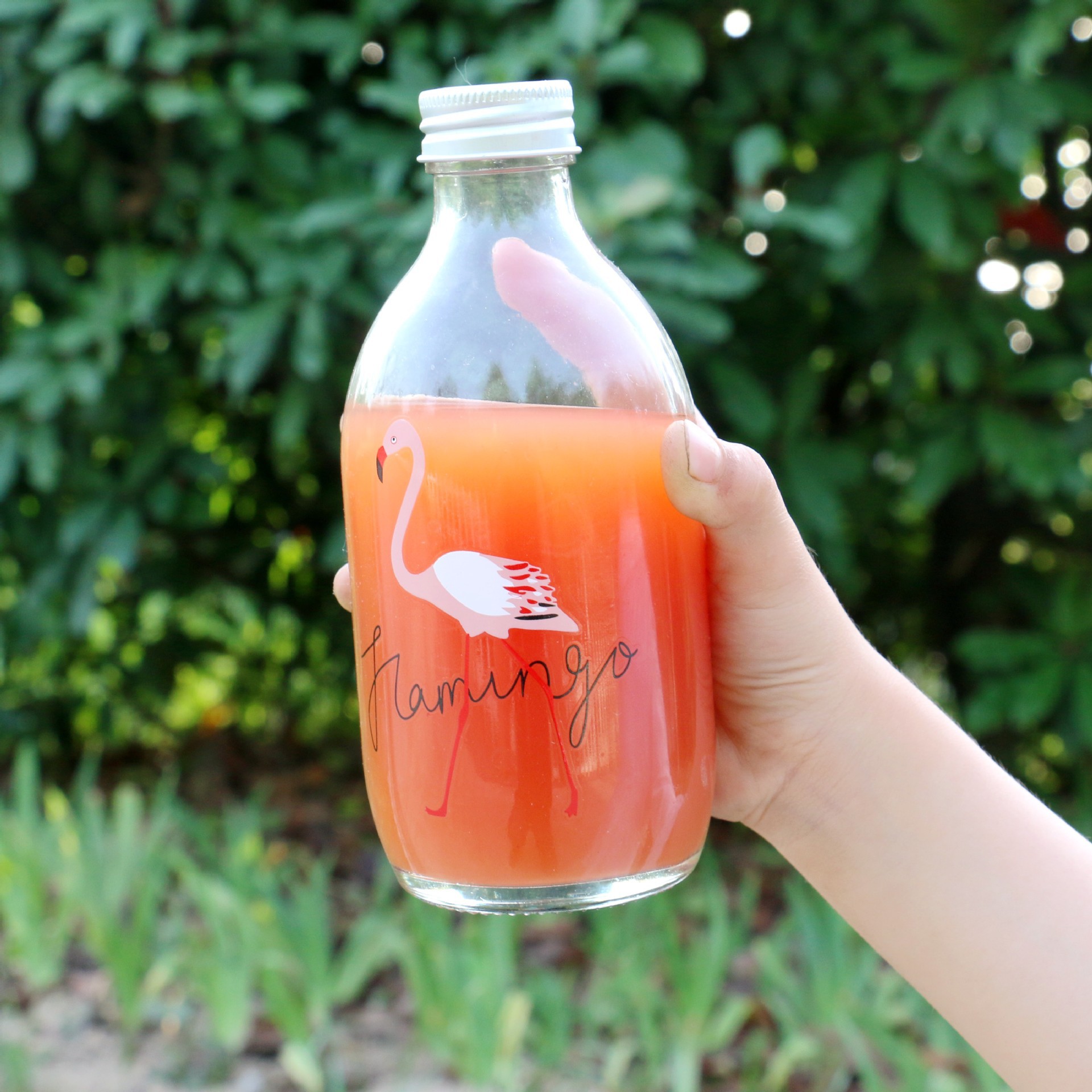 现货批发厂家300ml日本ins网红饮料瓶果酒瓶铝盖果汁瓶轻断食果蔬