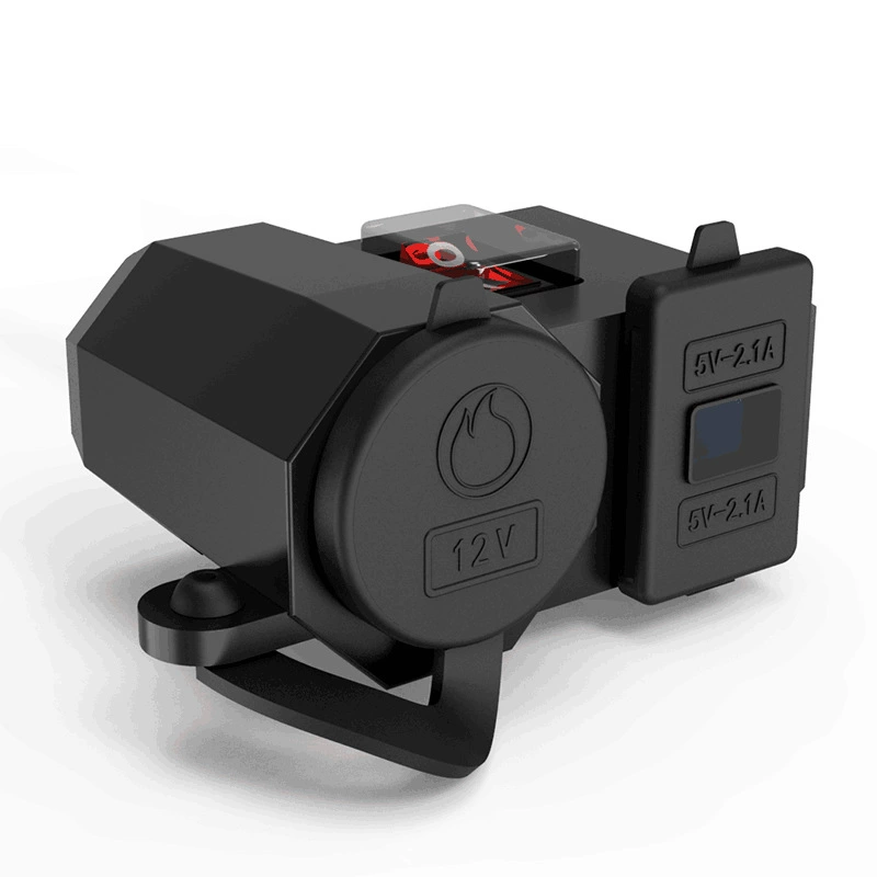 Мотоцикл модифицированный автомобильный навигатор Мобильный телефон USB зарядное устройство кросс-велосипед 12 В водонепроницаемый автомобильный прикуриватель