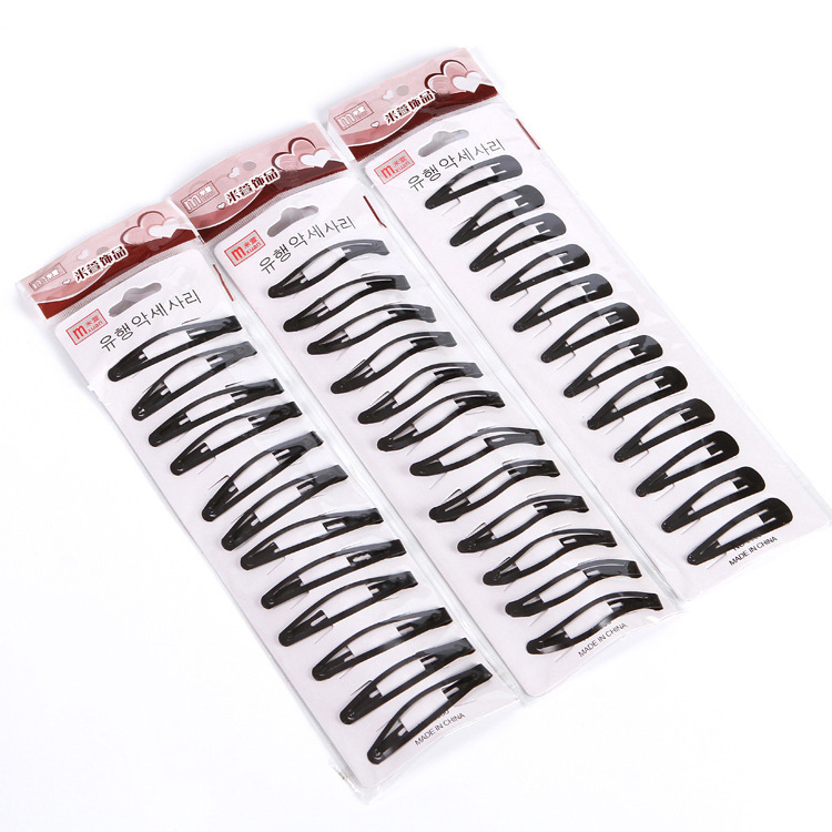 Korean version of the hair clip a variety of simple BB clip black wire hair clip 2 yuan store supply Yiwu jewelry