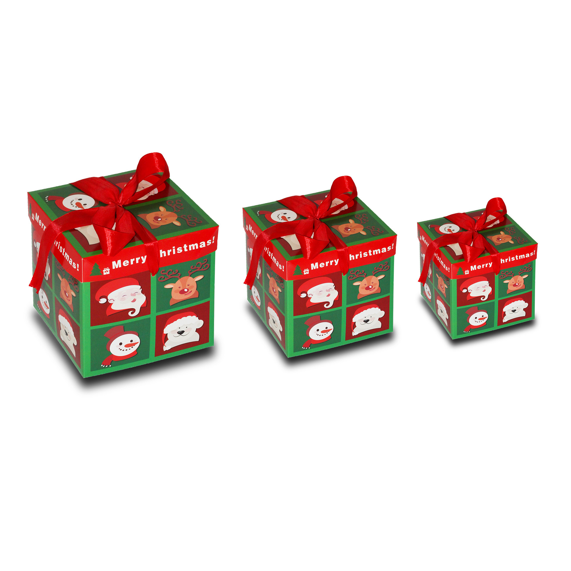 Caja de regalo de la Cuatro-rejilla