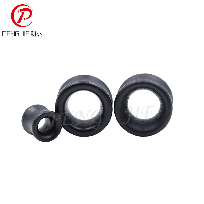 Pengjie negro madera hueco europeo y americano piercing joyería