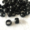 Acrylic black beads, 15mm, 1cm