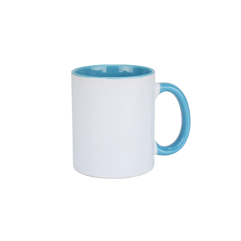 Kerri inside the color cup hot transfer cup wholesale white cup sublimation coating water cup Mark internal color to put the cup