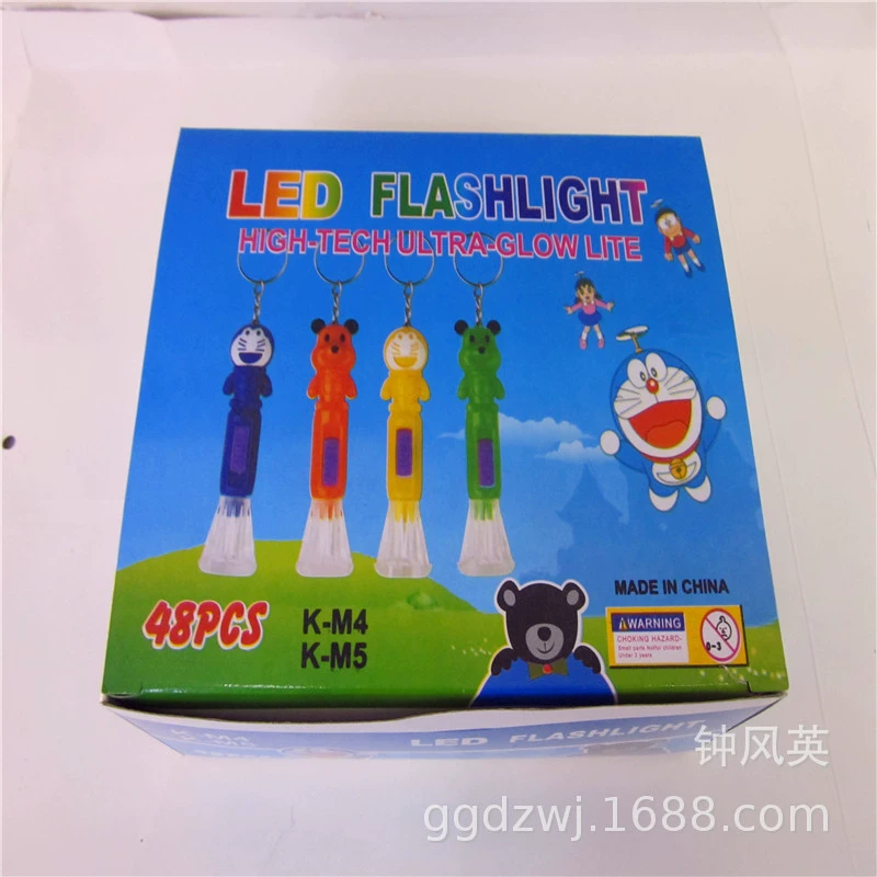 Маленький фонарик Новый мини мультфильм фонарик K-M5 привело оптовый практический подарок один магазин Юань дети светящиеся
