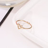 Ring heart-shaped heart shaped, Korean style, Japanese and Korean, simple and elegant design