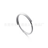 Manufacturers directly supply the double -circle rim circle horses circle dual -line small key ring various specifications of iron/stainless steel double -layer ring