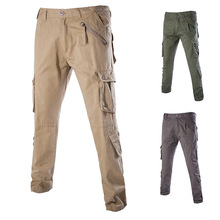 跨境外贸品质工装裤男士棉多口袋青年户外麻吉宽松裤子批发