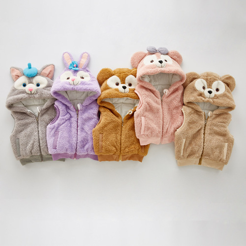 New Fall and Winter Children's Baby Cotton Padded Set Vest for Boys and Girls, Infants and Toddlers, Warmth-Keeping Outer Vest