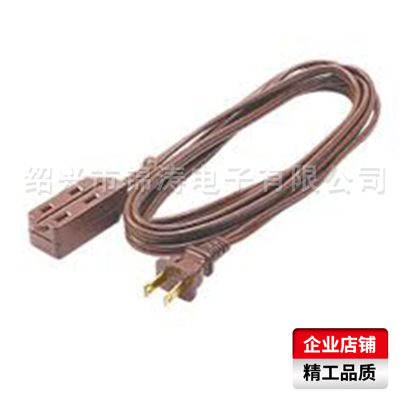 供应美规电源线 美式两芯插尾 延长线 美标双孔八字尾