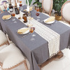 Classical Nordic INS lace dining table flag woven retro Korean table flag coffee table flag fabric table cloth bed flag