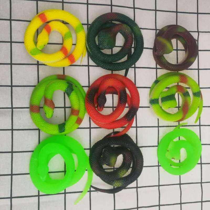 2025 Factory Direct Sale Toy Snake Strange and Unusual Realistic Soft Rubber Snake Prank Toy Fake Snake Rubber Snake 75cm