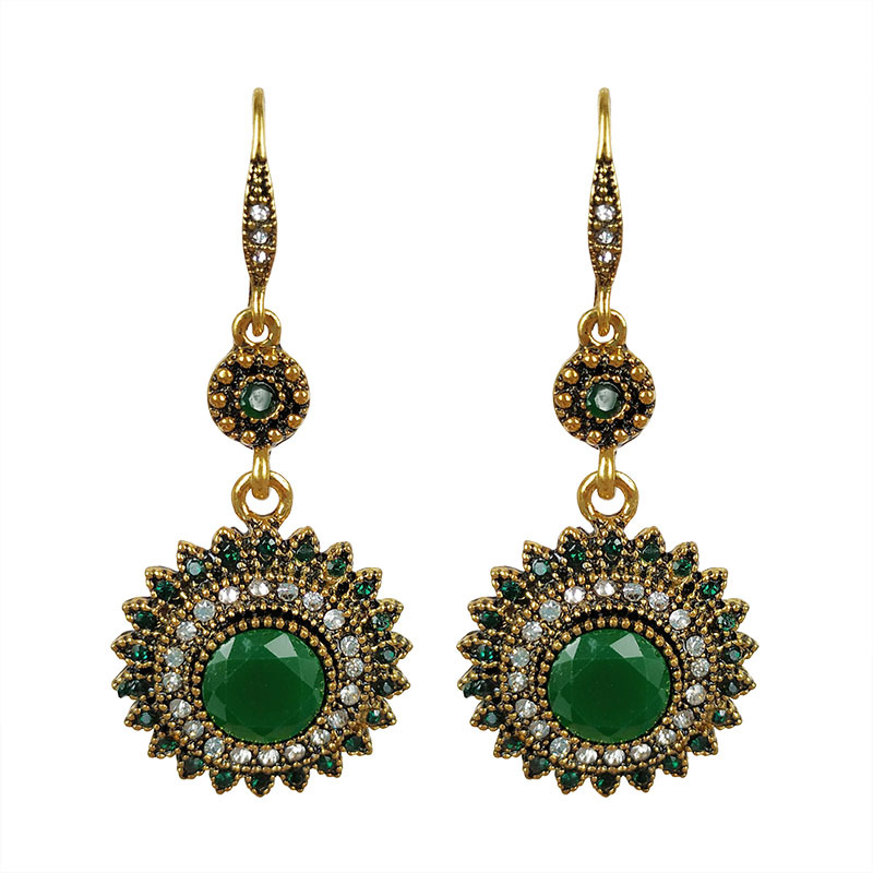 Cross-border supply European and American new retro European and American Bohemian ethnic style earrings AliExpress sunflower earrings