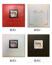厂家直销18寸PU皮面相册粘贴式覆膜家庭纪念册影楼高档影集可定做