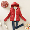 Demi-season short down jacket with down, hoody for elementary school students, city style, increased thickness